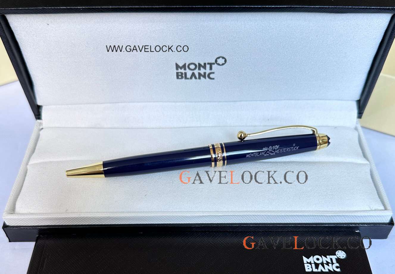 Fake Montblanc 100 Anniversary Edition Meisterstück Ballpoint 164 Blue Gold